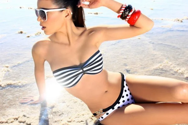 women in the swimming suit